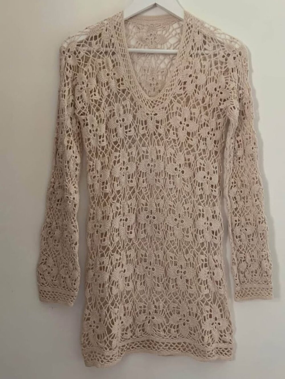 Crochet Cotton Cover-Up Dress